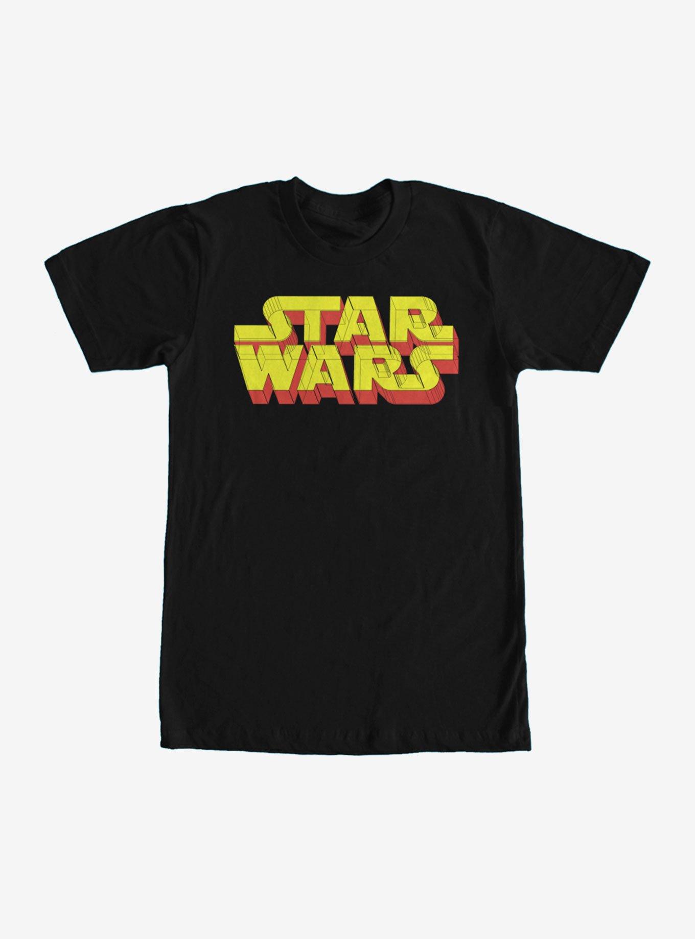 Star Wars Logo 3D T-Shirt - BLACK | BoxLunch