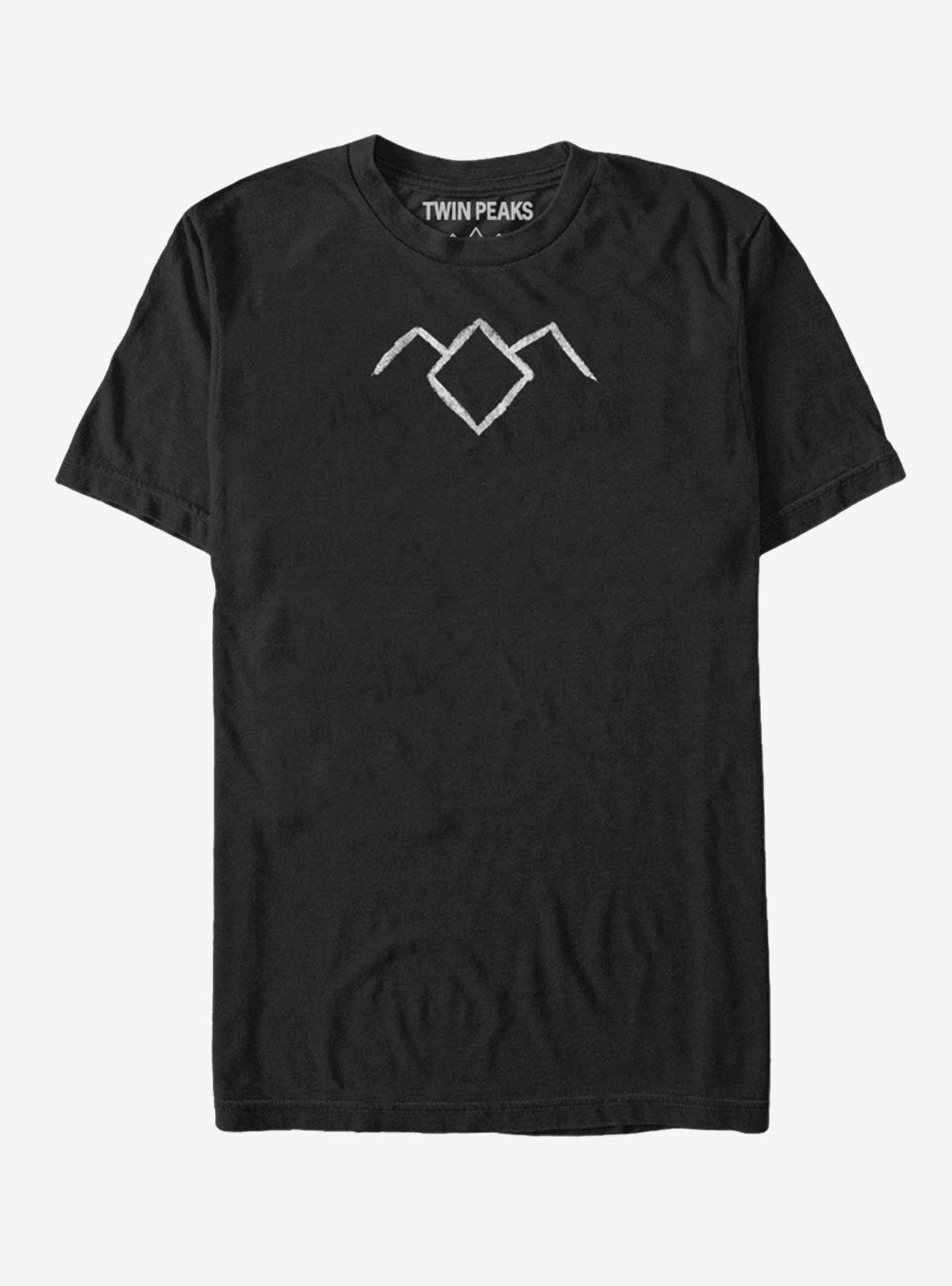 Twin Peaks Owl Cave Symbol T-Shirt, BLACK, hi-res