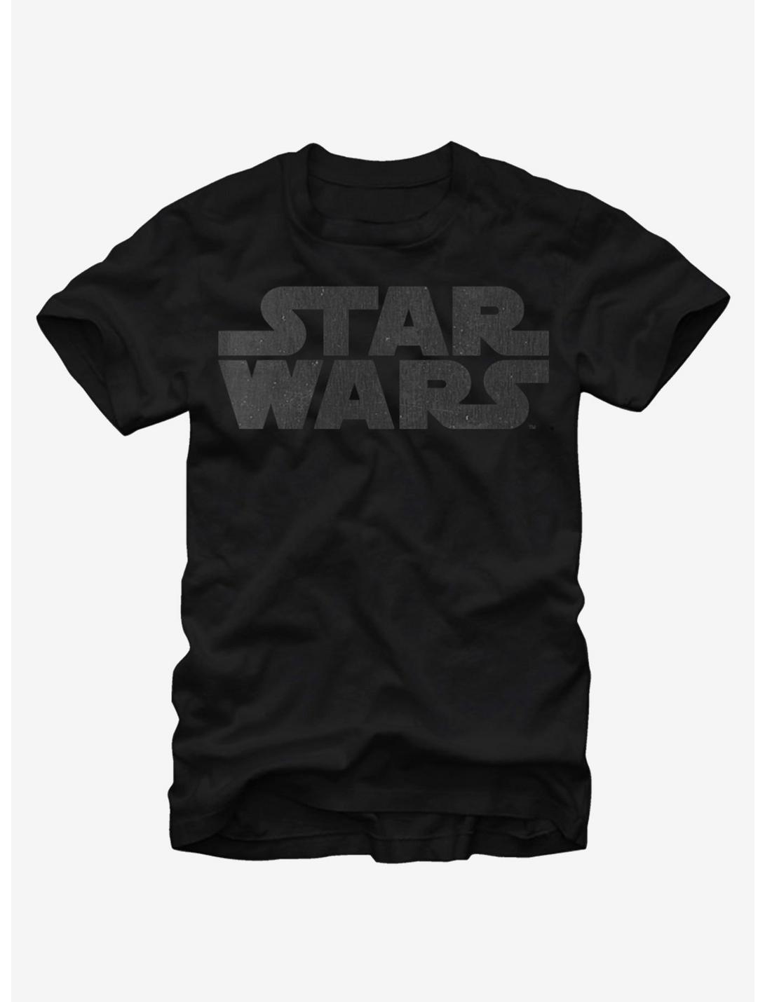 Plus Size Star Wars Simple Logo T-Shirt, BLACK, hi-res