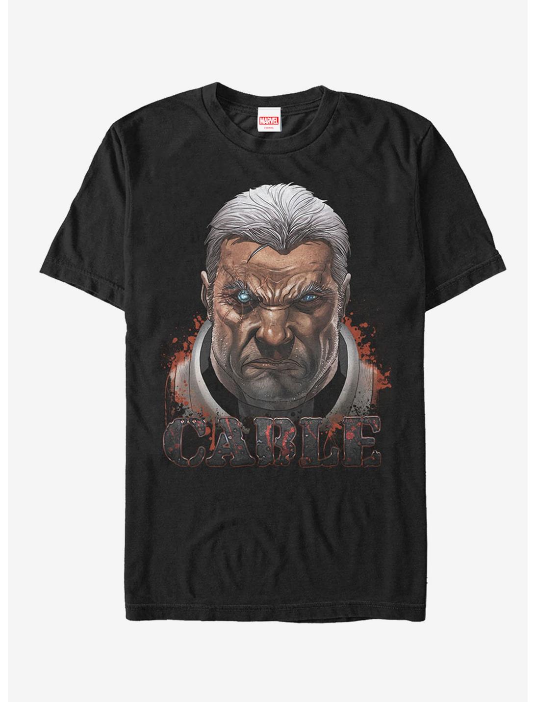 Marvel X-Men Cable Cybernetic Eye T-Shirt, BLACK, hi-res
