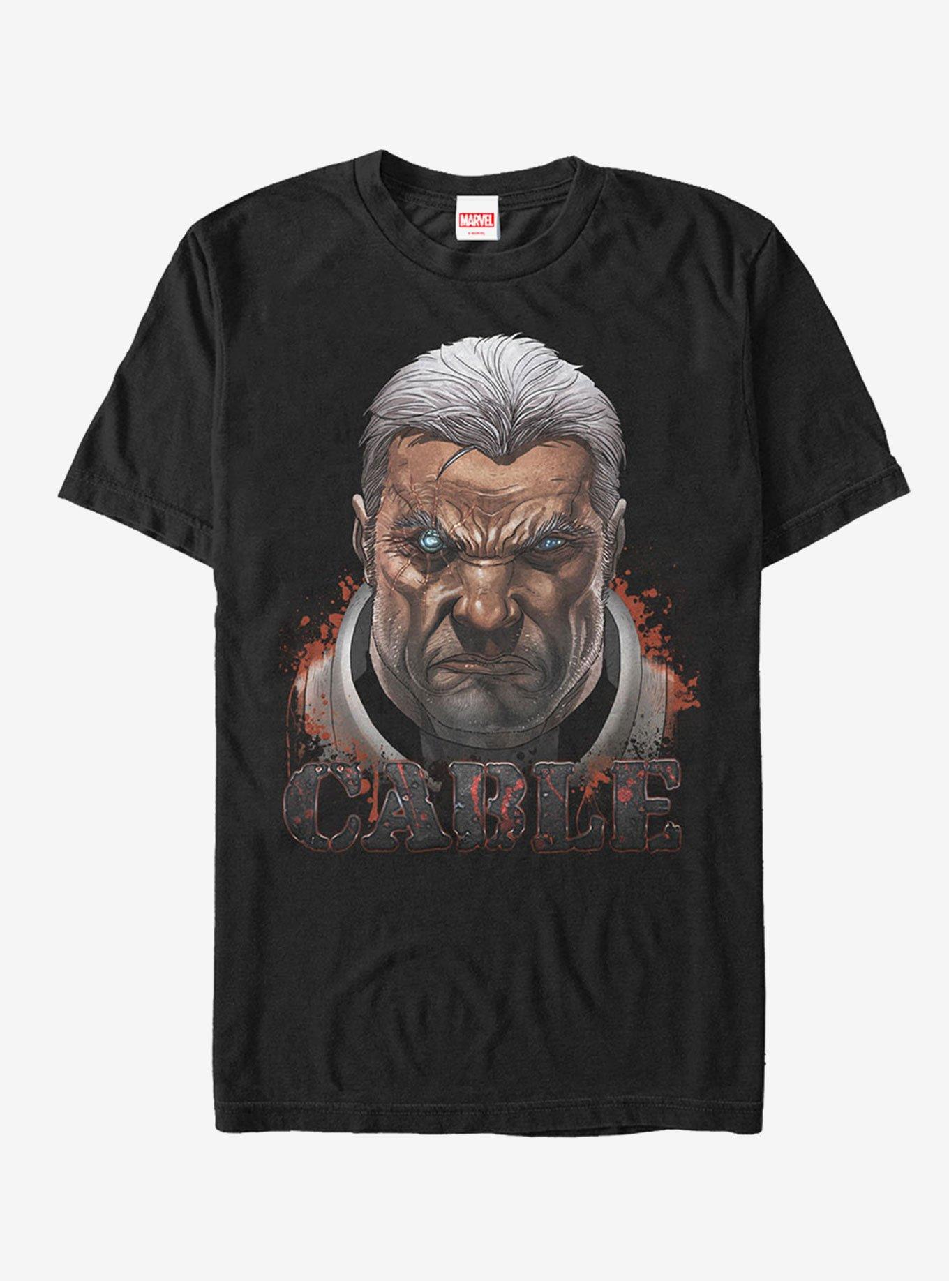 Marvel X-Men Cable Cybernetic Eye T-Shirt, BLACK, hi-res