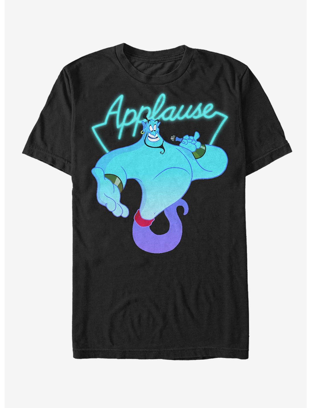 Plus Size Disney Aladdin Genie Applause T-Shirt, BLACK, hi-res