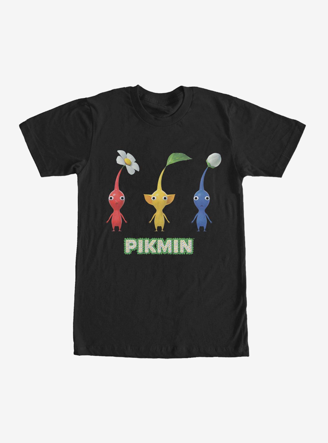 Nintendo Three Pikmins in a Row T-Shirt, , hi-res
