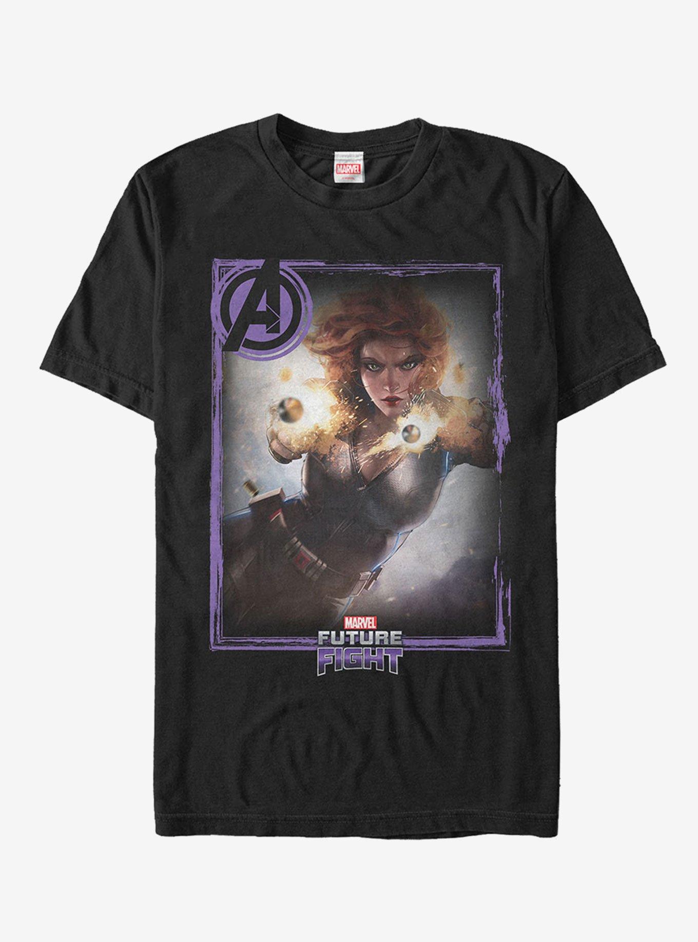 Marvel Future Fight Black Widow T-Shirt, BLACK, hi-res