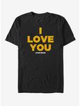 Star Wars Princess Leia I Love You T-Shirt, BLACK, hi-res