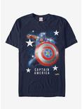 Marvel Strike Force Captain America Stars T-Shirt, NAVY, hi-res