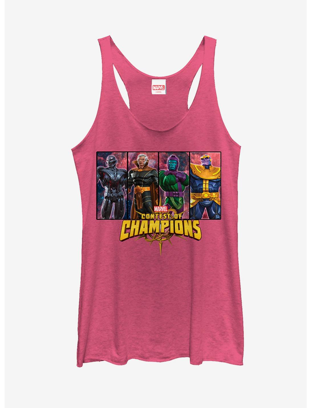 Marvel Contest of Champions Overlords Womens Tank Top, PINK HTR, hi-res