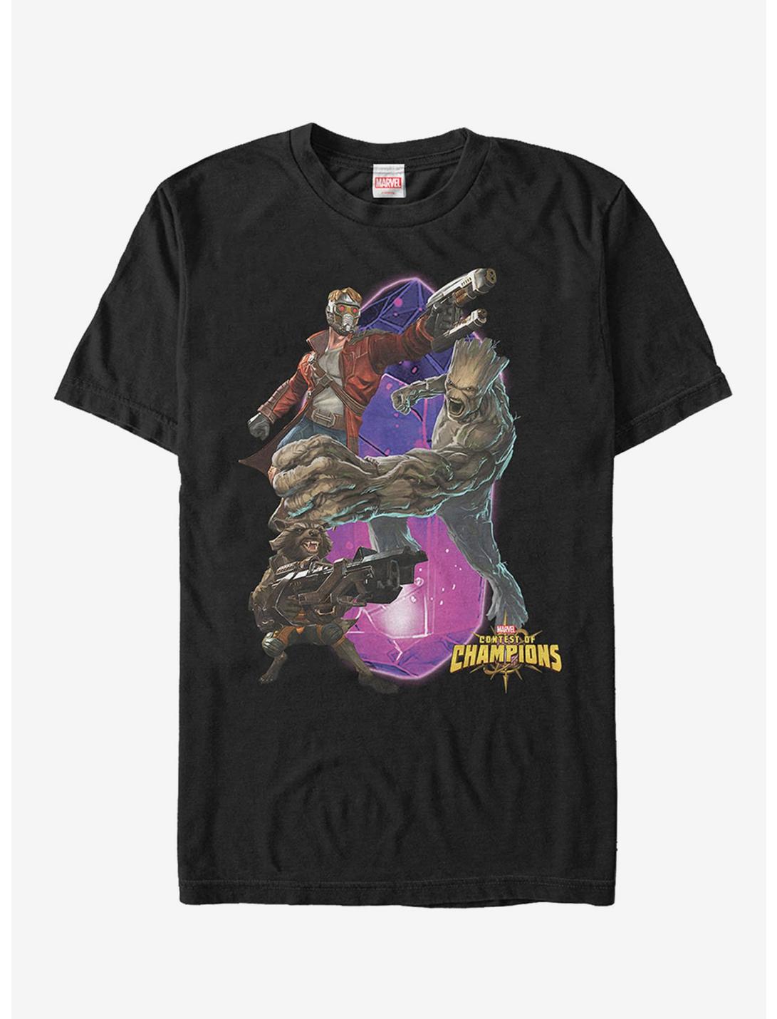 Marvel Contest of Champions Guardians of the Galaxy T-Shirt, BLACK, hi-res