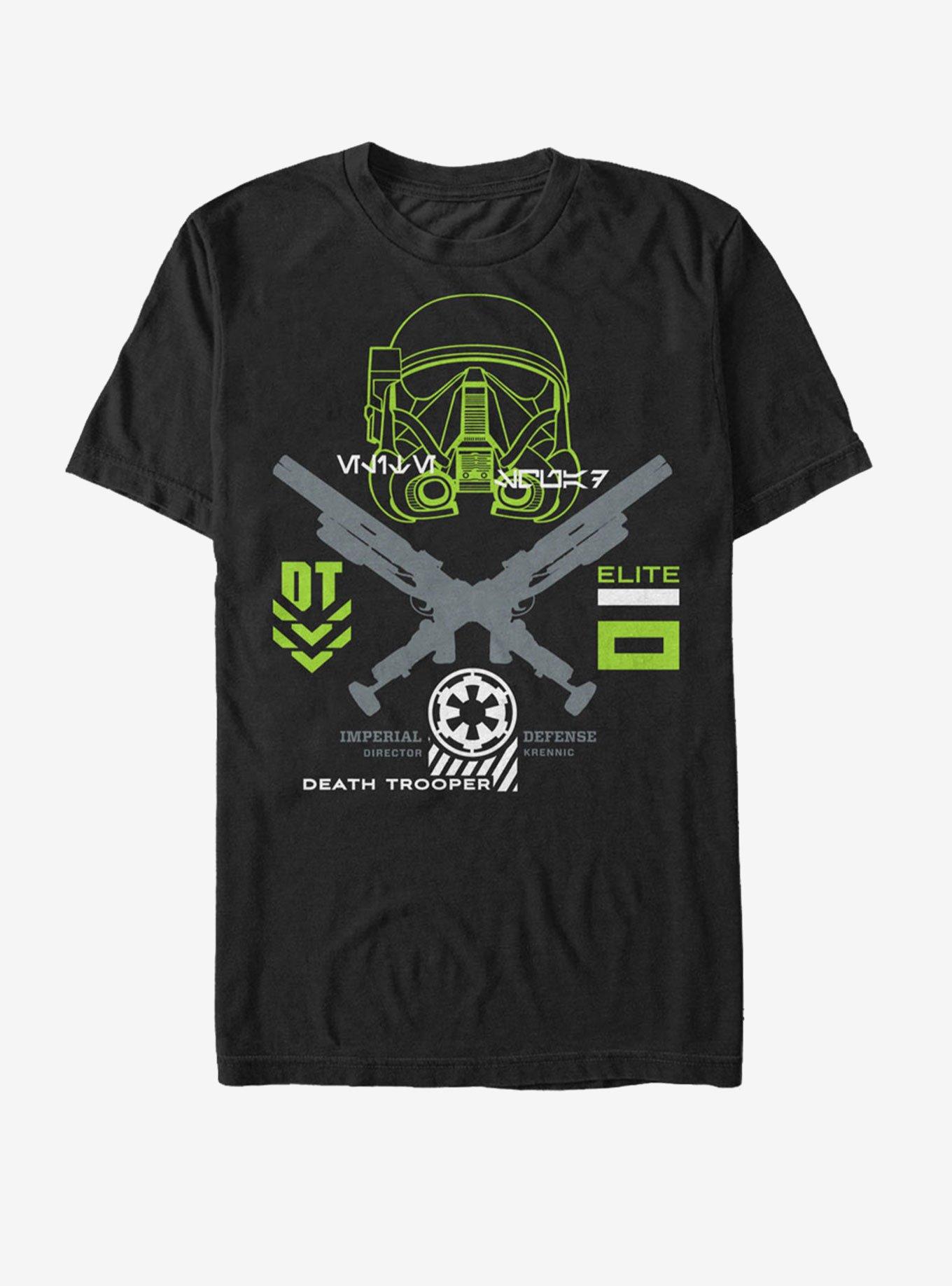 Star Wars Death Trooper Crest T-Shirt, BLACK, hi-res