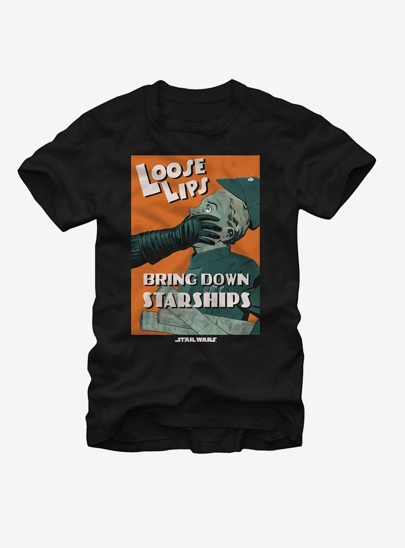 Star Wars Loose Lips Bring Down Starships T-Shirt, , hi-res