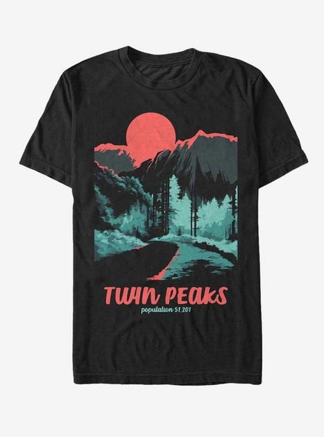 Twin Peaks Population T-Shirt - BLACK | BoxLunch
