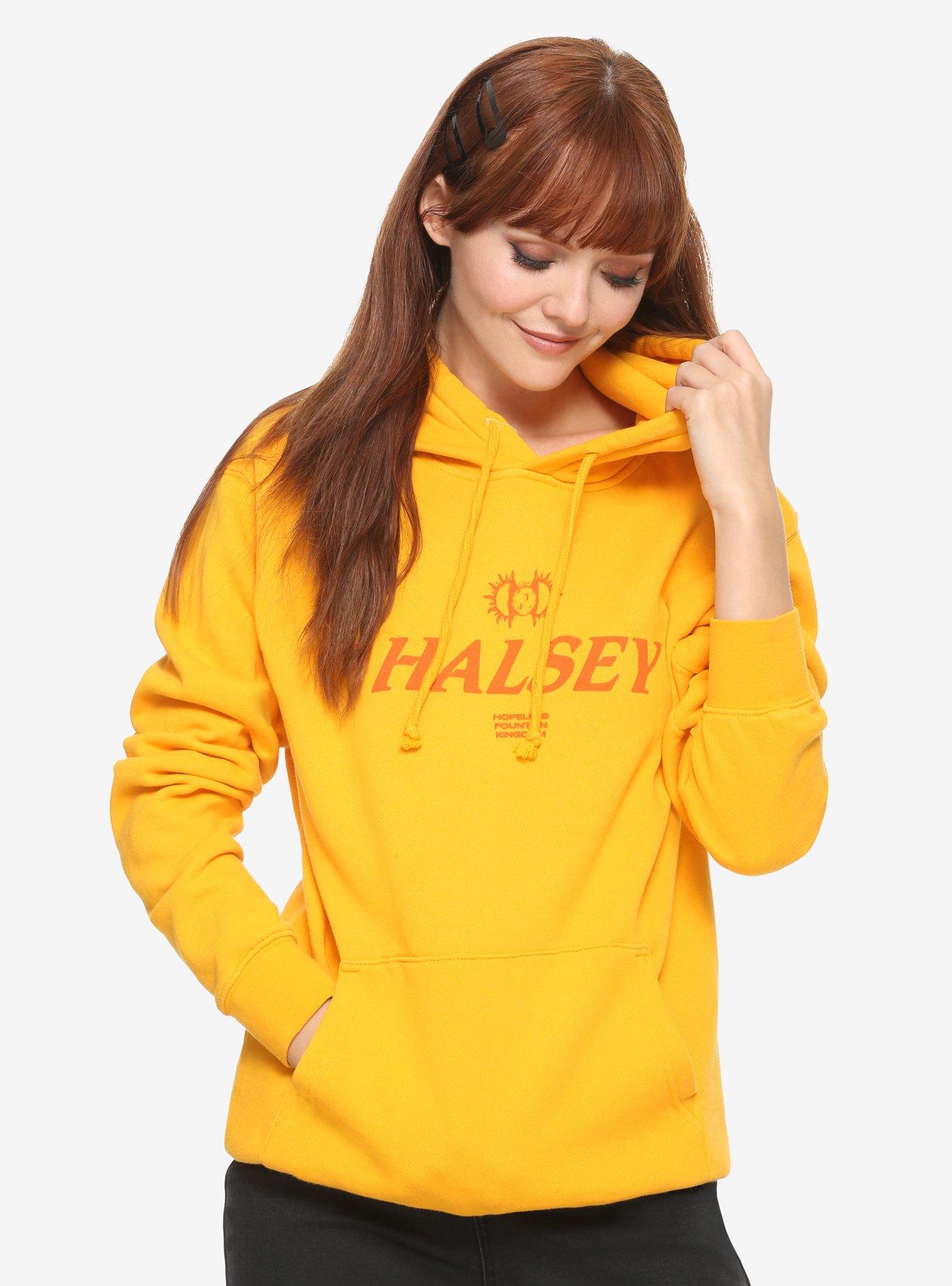 Halsey Hopeless Fountain Kingdom Girls Hoodie, YELLOW, hi-res