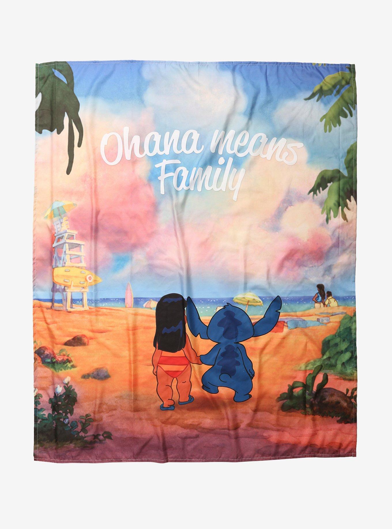Disney Lilo & Stitch Ohana Means Family Wall Tapestry, , hi-res