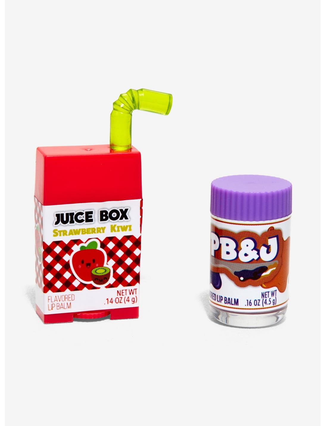 Strawberry Kiwi Juice Box & PB&J Flavored Lip Balm Set, , hi-res