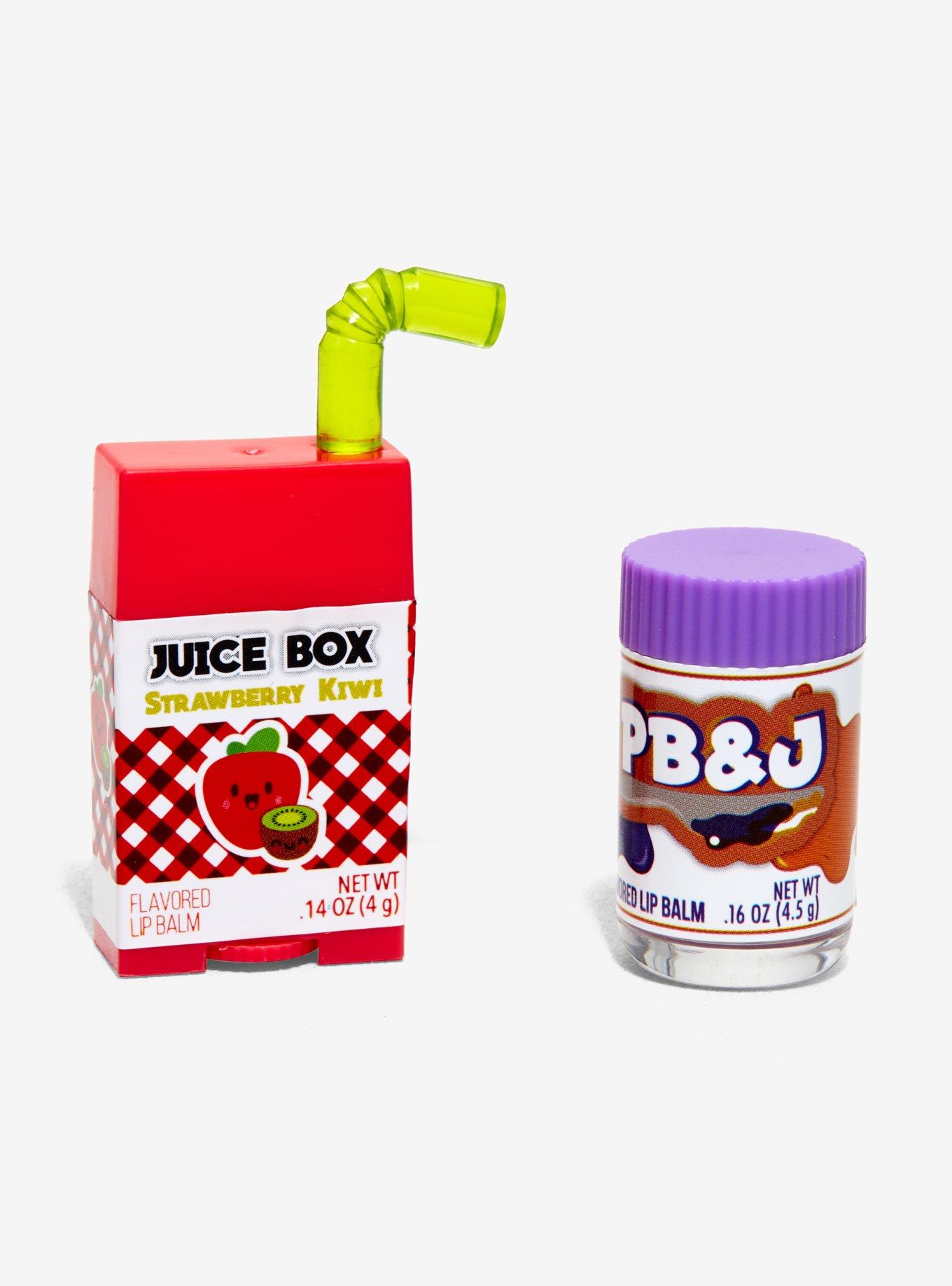 Strawberry Kiwi Juice Box & PB&J Flavored Lip Balm Set, , hi-res