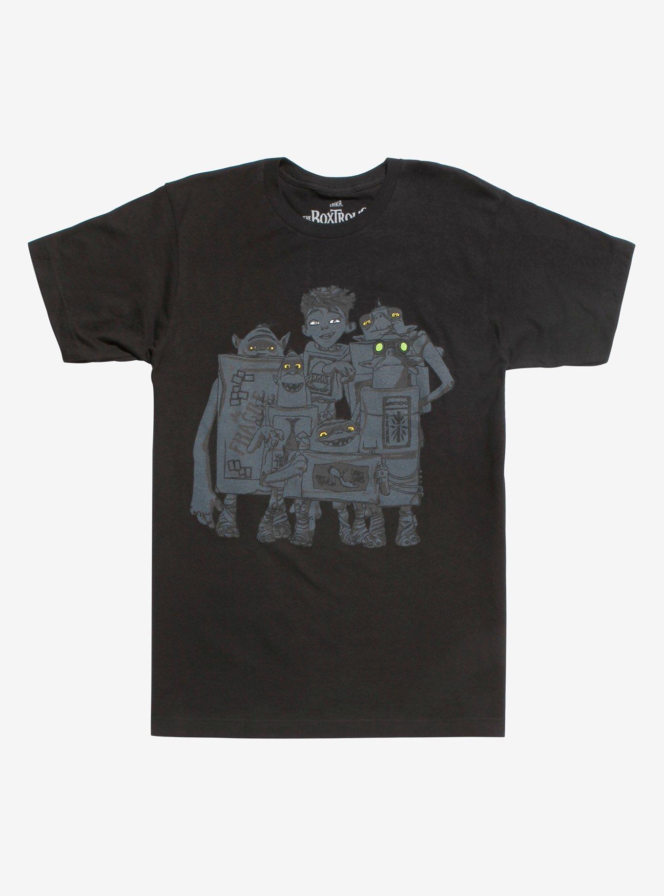 Laika The Boxtrolls Group T-Shirt, BLACK, hi-res