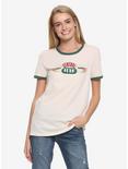 Friends Central Perk Womens Ringer T-Shirt - BoxLunch Exclusive, NATURAL, hi-res
