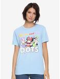 Disney Minnie Mouse Minnie & The Dots Womens T-Shirt - BoxLunch Exclusive, BLUE, hi-res