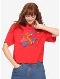 Disney Mulan Mushu Cricket Girls Crop T-shirt, MULTI, hi-res