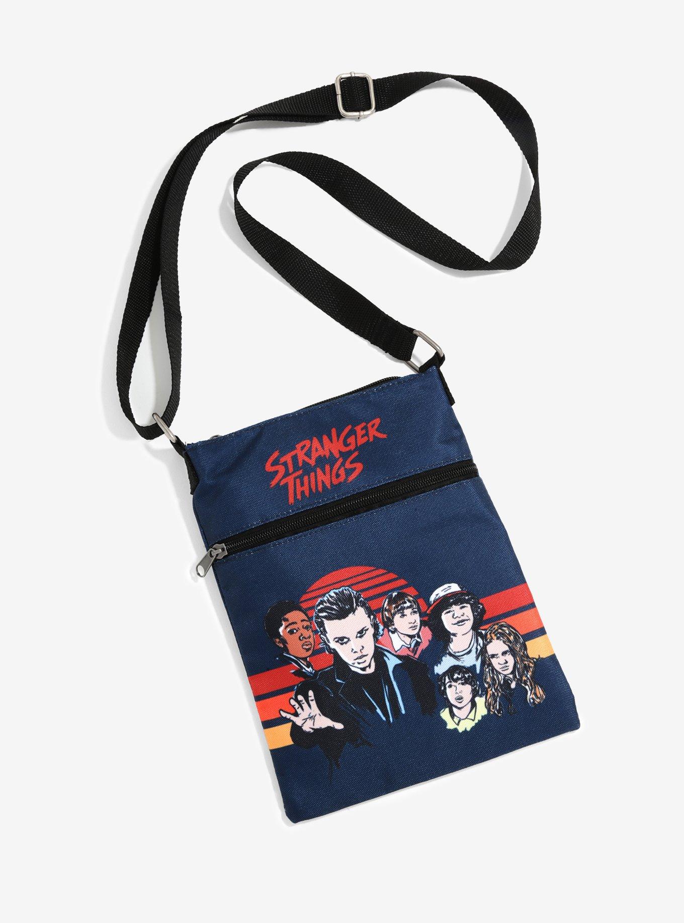 Stranger Things Striped Passport Crossbody Bag, , hi-res