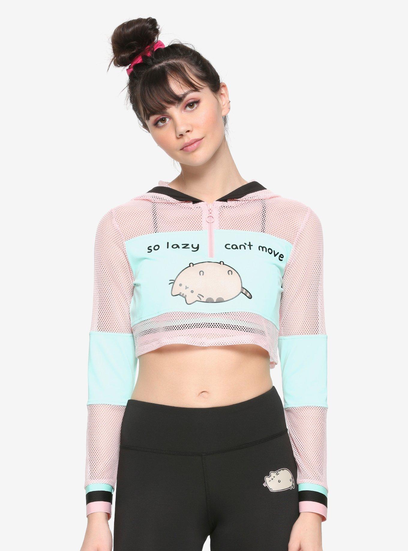 Pusheen So Lazy Active Girls Crop Jacket, MULTI, hi-res