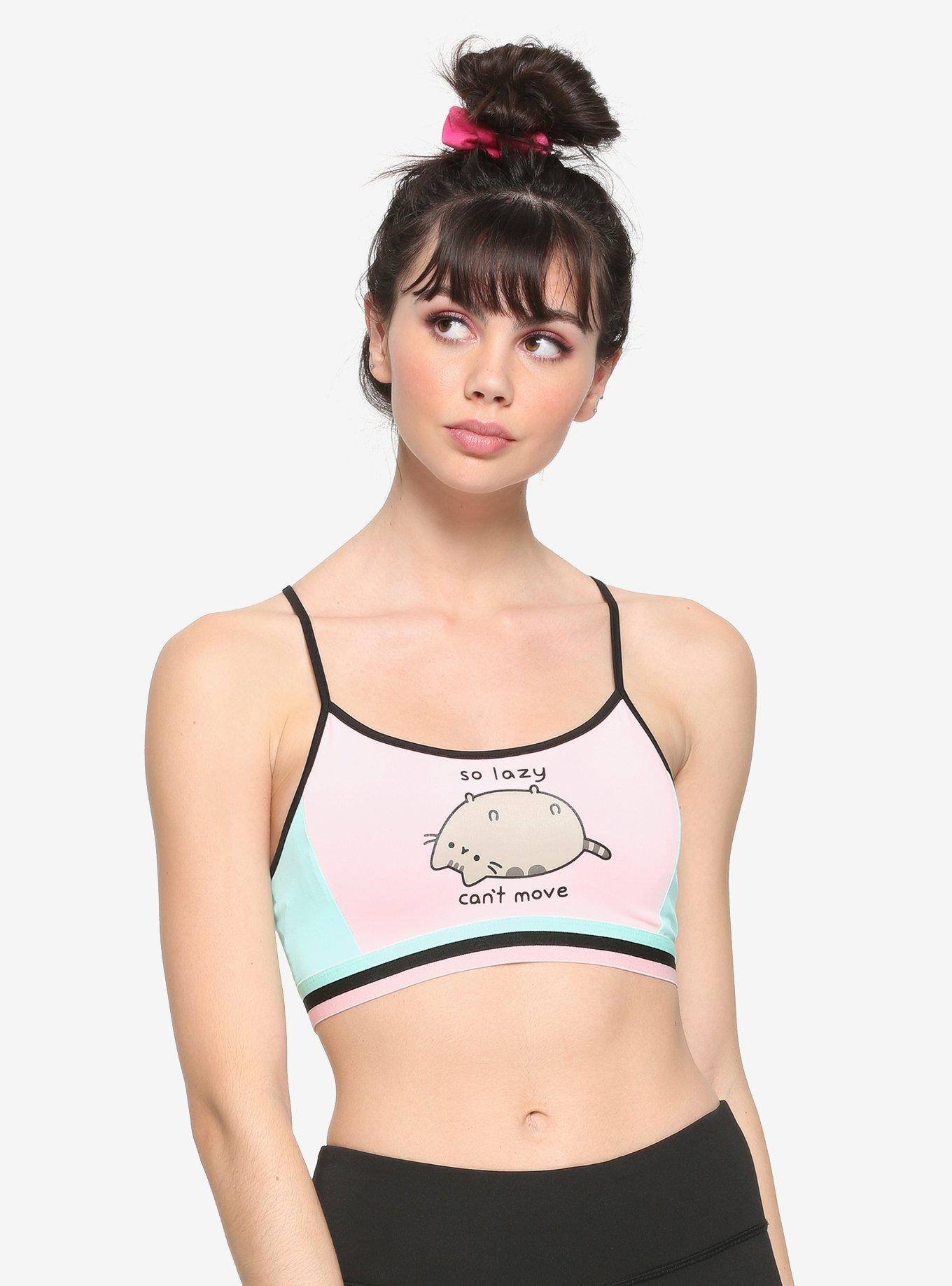 Pusheen So Lazy Sports Bra, MULTI, hi-res