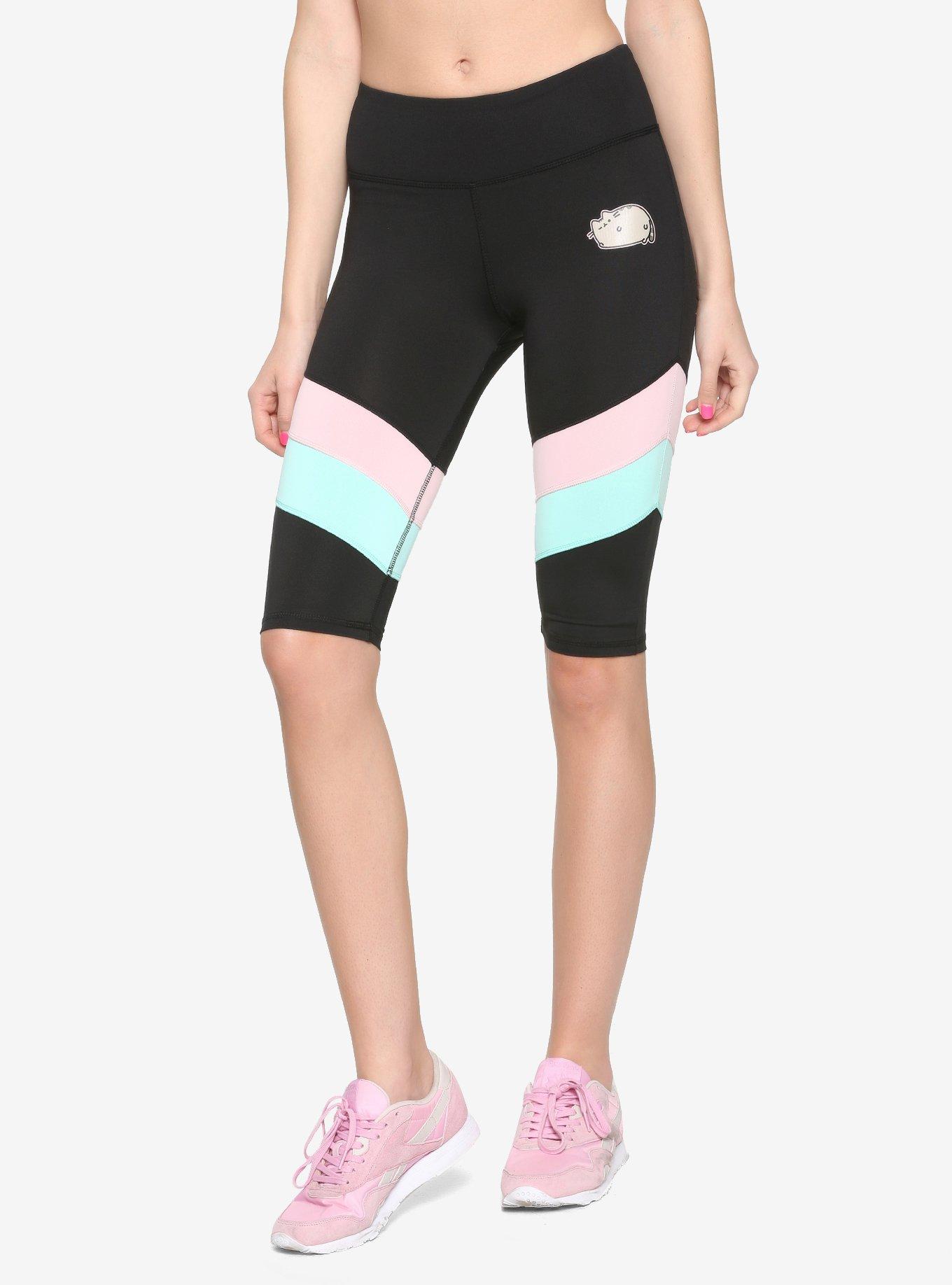 Pusheen So Lazy Girls Biker Shorts, MULTI, hi-res