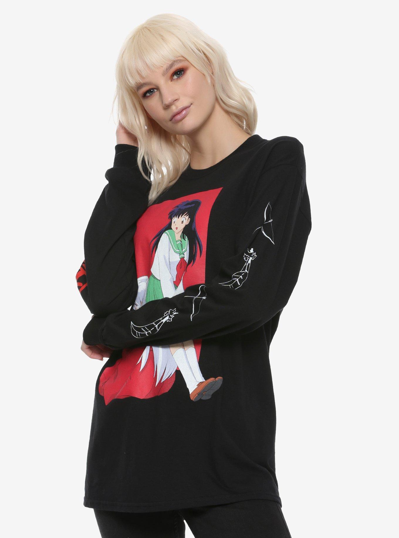 Inuyasha Kagome Portrait Girls Long-Sleeve T-Shirt, MULTI, hi-res