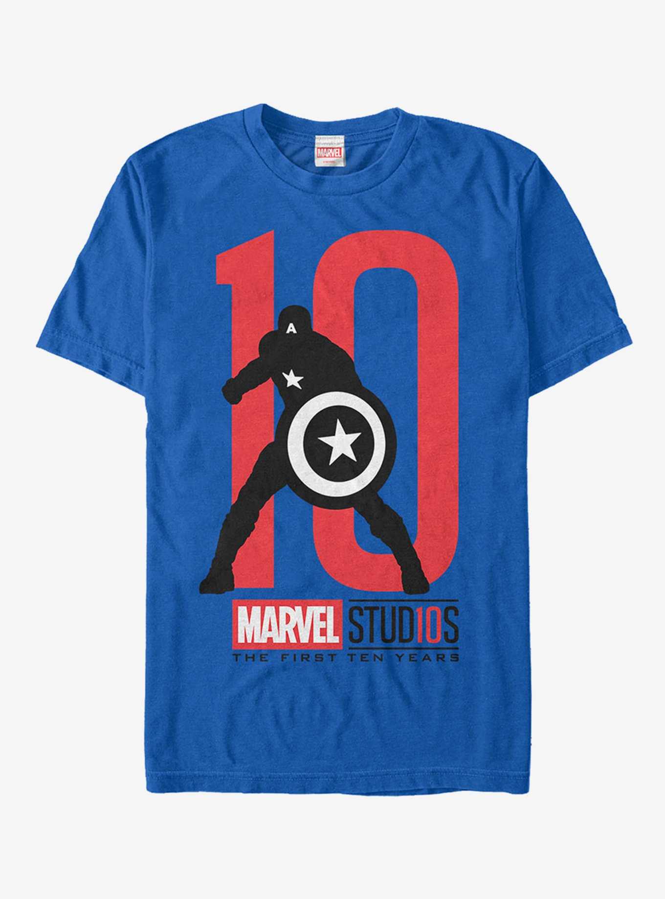 Marvel 10 Anniversary Captain America T-Shirt, , hi-res