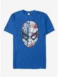 Marvel 4th of July Spider-Man American Flag Mask T-Shirt, ROYAL, hi-res