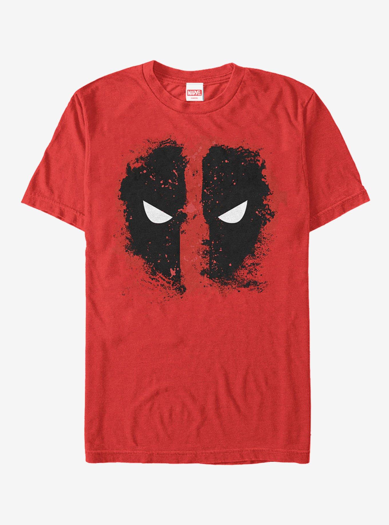 Marvel Deadpool Reverse Mask Splatter T-Shirt, , hi-res