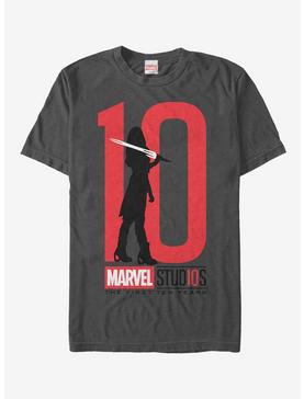 Marvel Guardians of the Galaxy 10 Anniversary Gamora T-Shirt, CHARCOAL, hi-res