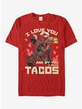 Marvel Deadpool Taco Cupid T-Shirt, RED, hi-res