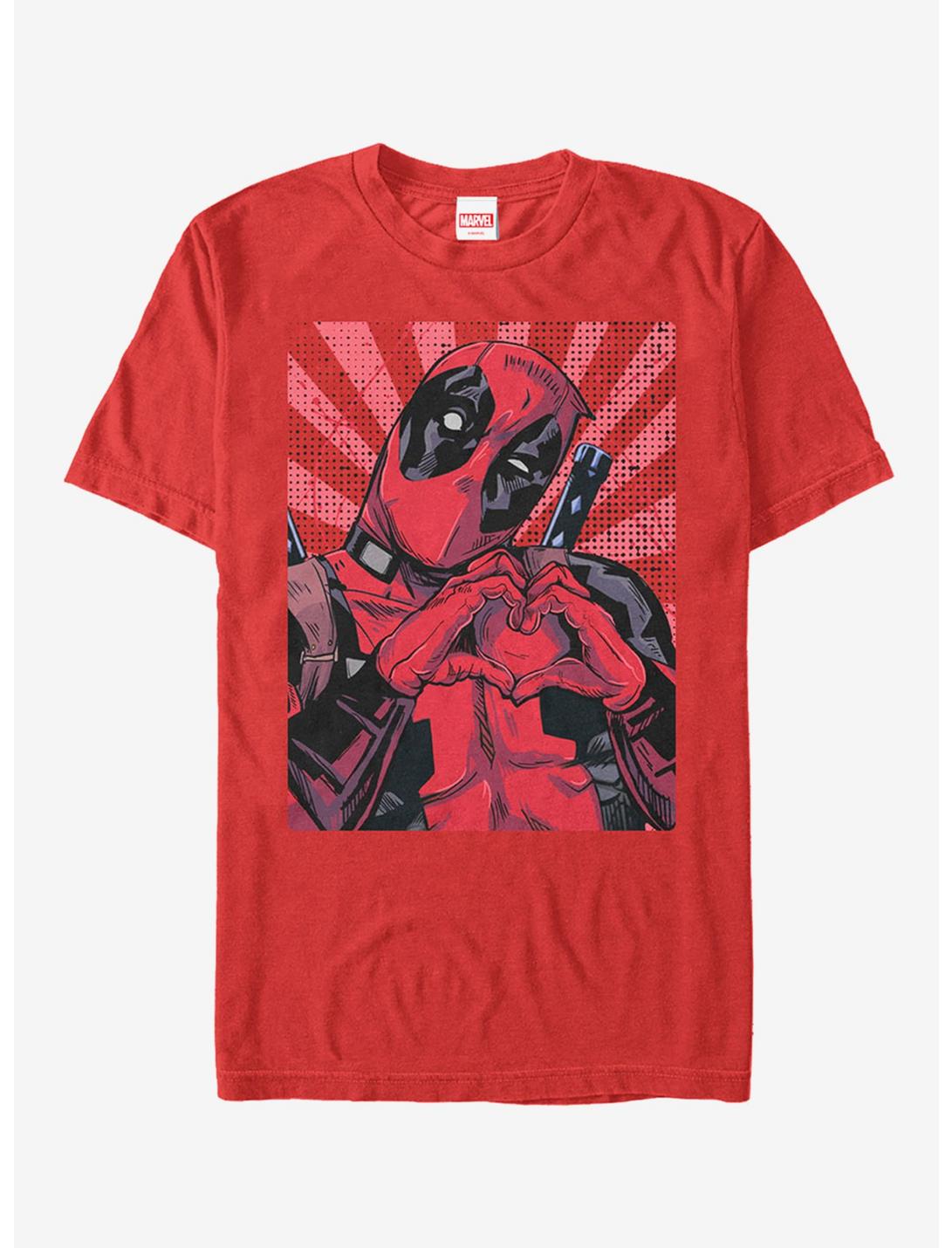 Marvel Deadpool Heart You T-Shirt, RED, hi-res