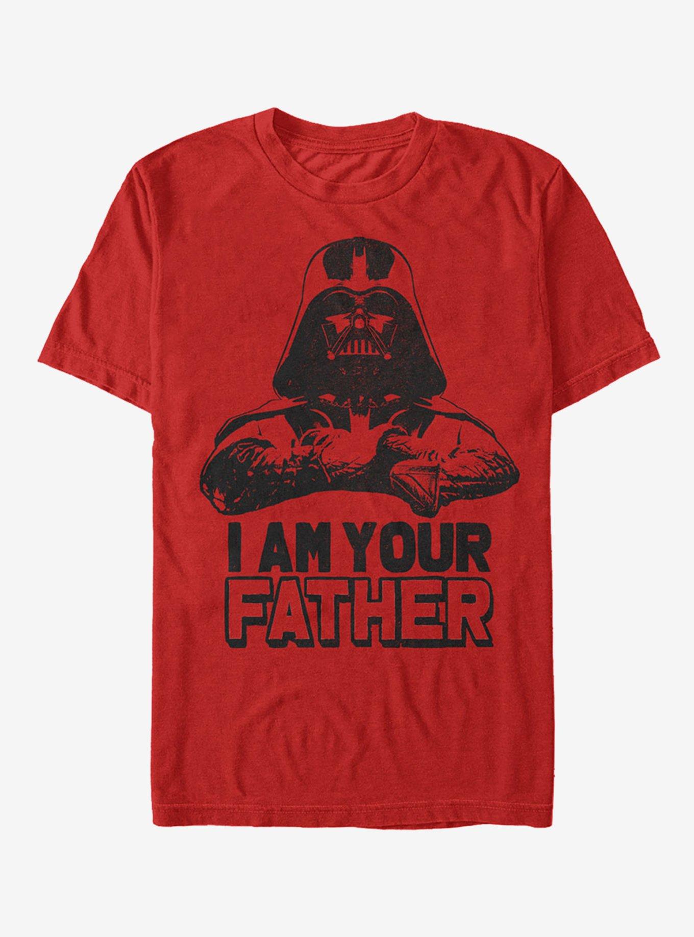 Helm bloemblad Edelsteen Star Wars I Am Your Father Darth Vader T-Shirt - RED | Hot Topic
