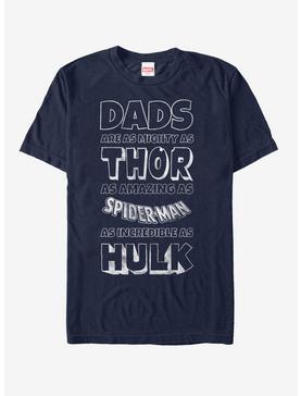 Marvel Father's Day Avengers Dad Traits T-Shirt, NAVY, hi-res