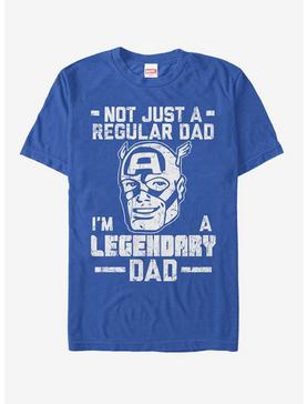 Marvel Father's Day Captain America Not Regular Dad T-Shirt, ROYAL, hi-res
