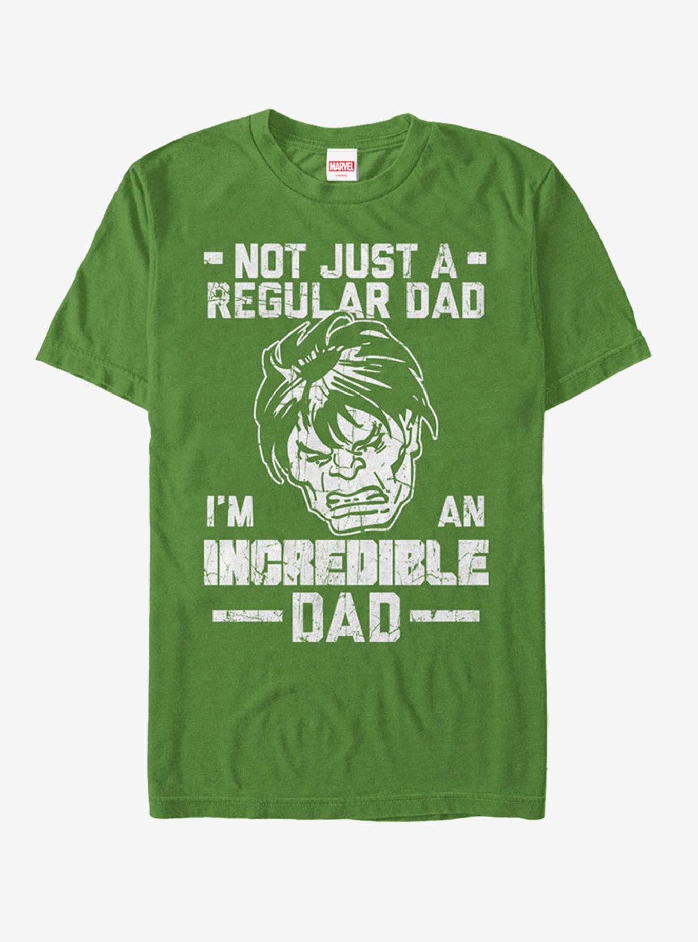 Marvel Father's Day Hulk Not Regular Dad T-Shirt, KELLY, hi-res