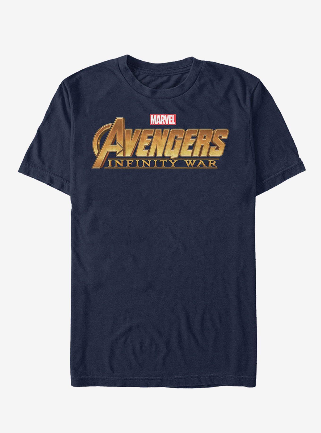 Marvel Avengers: Infinity War Classic Text T-Shirt - BLUE | Hot Topic