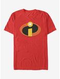 Disney Pixar Incredibles Classic Logo T-Shirt, RED, hi-res