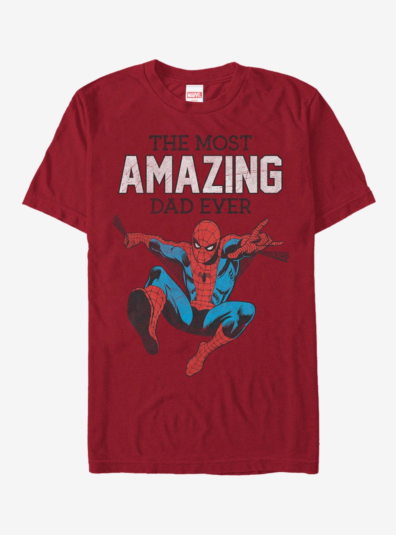 Marvel Spider-Man Amazing Dad T-Shirt, CARDINAL, hi-res