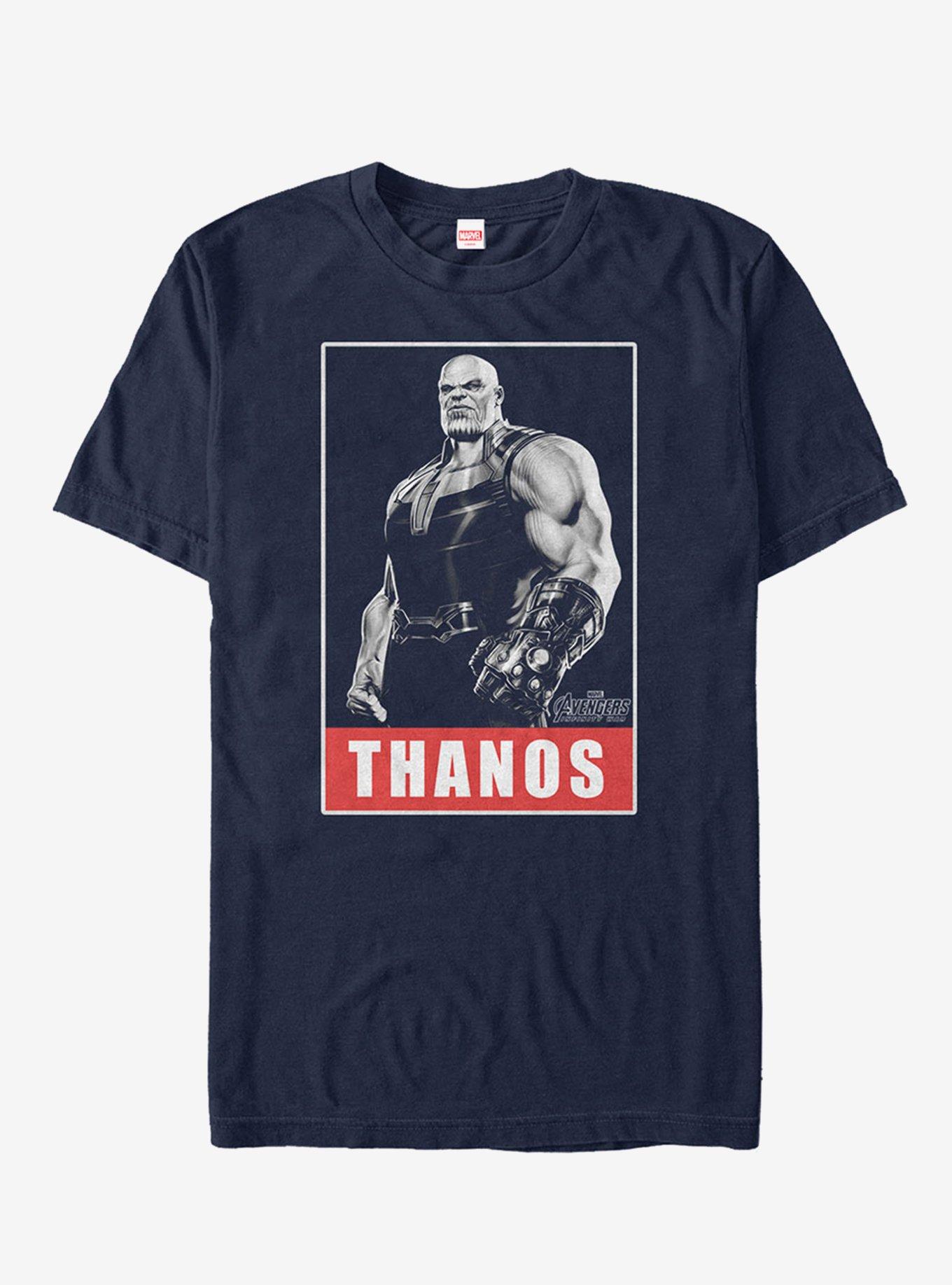 Marvel Avengers: Infinity War Thanos Name T-Shirt, NAVY, hi-res