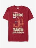 Marvel Deadpool Greatest Taco Aficionado T-Shirt, CARDINAL, hi-res