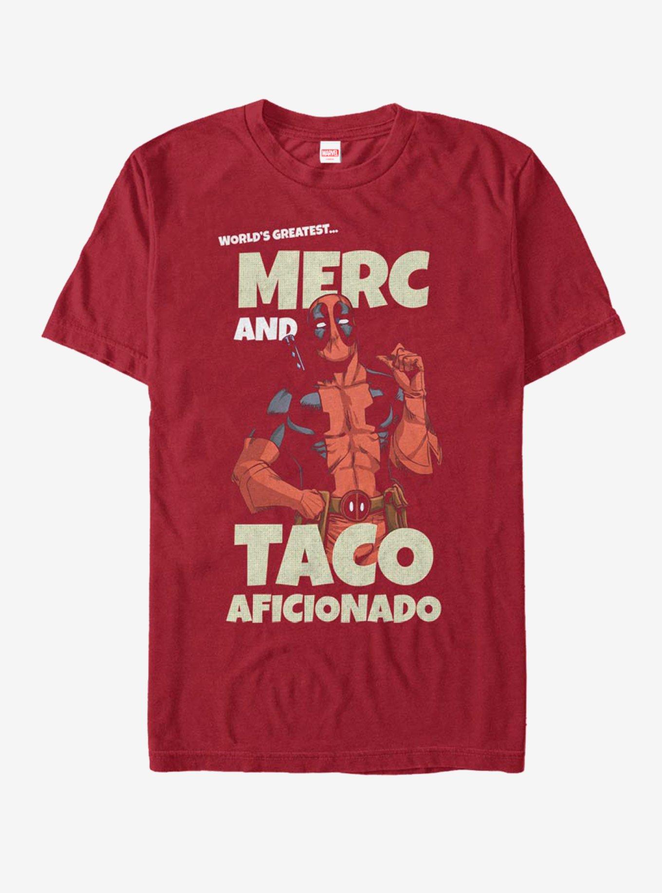 Marvel Deadpool Greatest Taco Aficionado T-Shirt, , hi-res