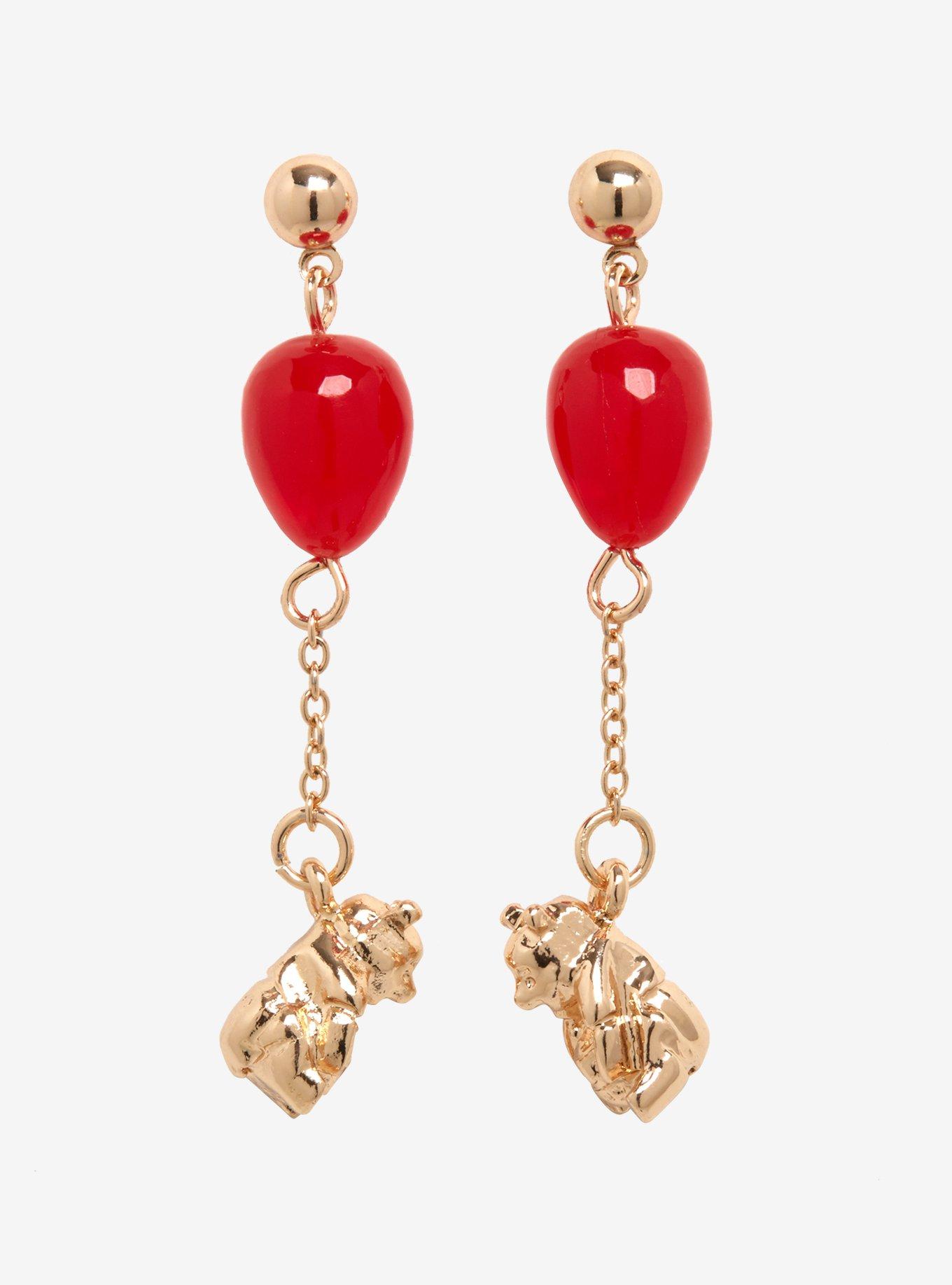 Disney Winnie The Pooh Balloon Resin Earrings, , hi-res