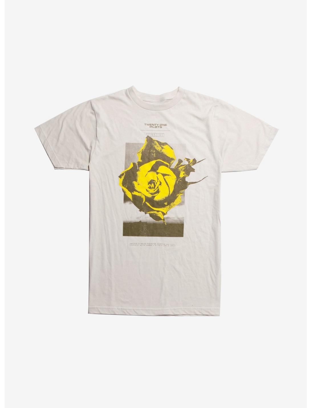 Twenty One Pilots Yellow Flower T-Shirt Hot Topic Exclusive, WHITE, hi-res