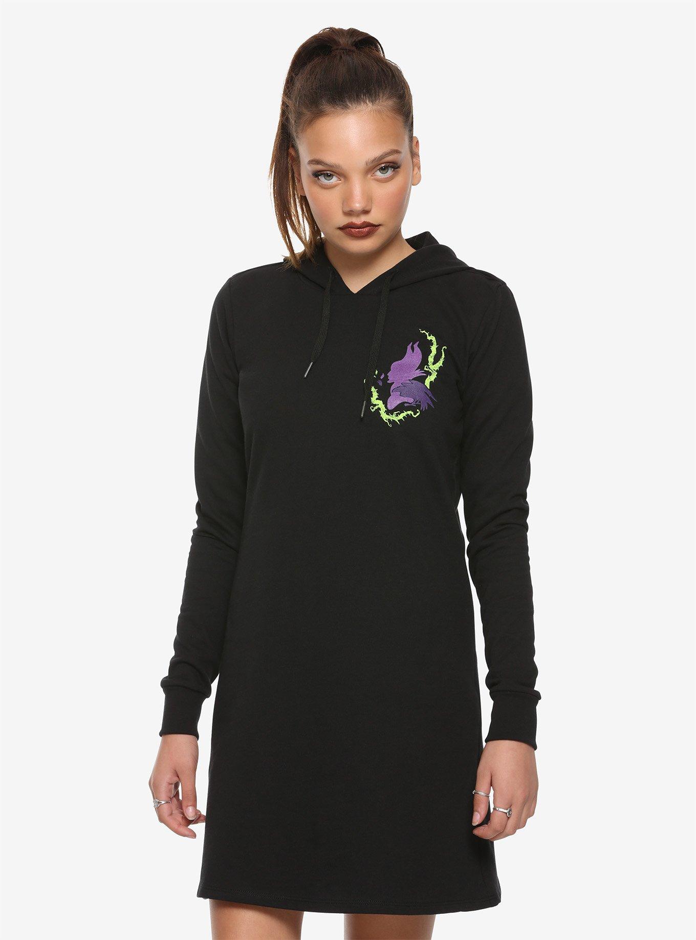 Disney Sleeping Beauty Maleficent Hoodie Dress, BLACK, hi-res