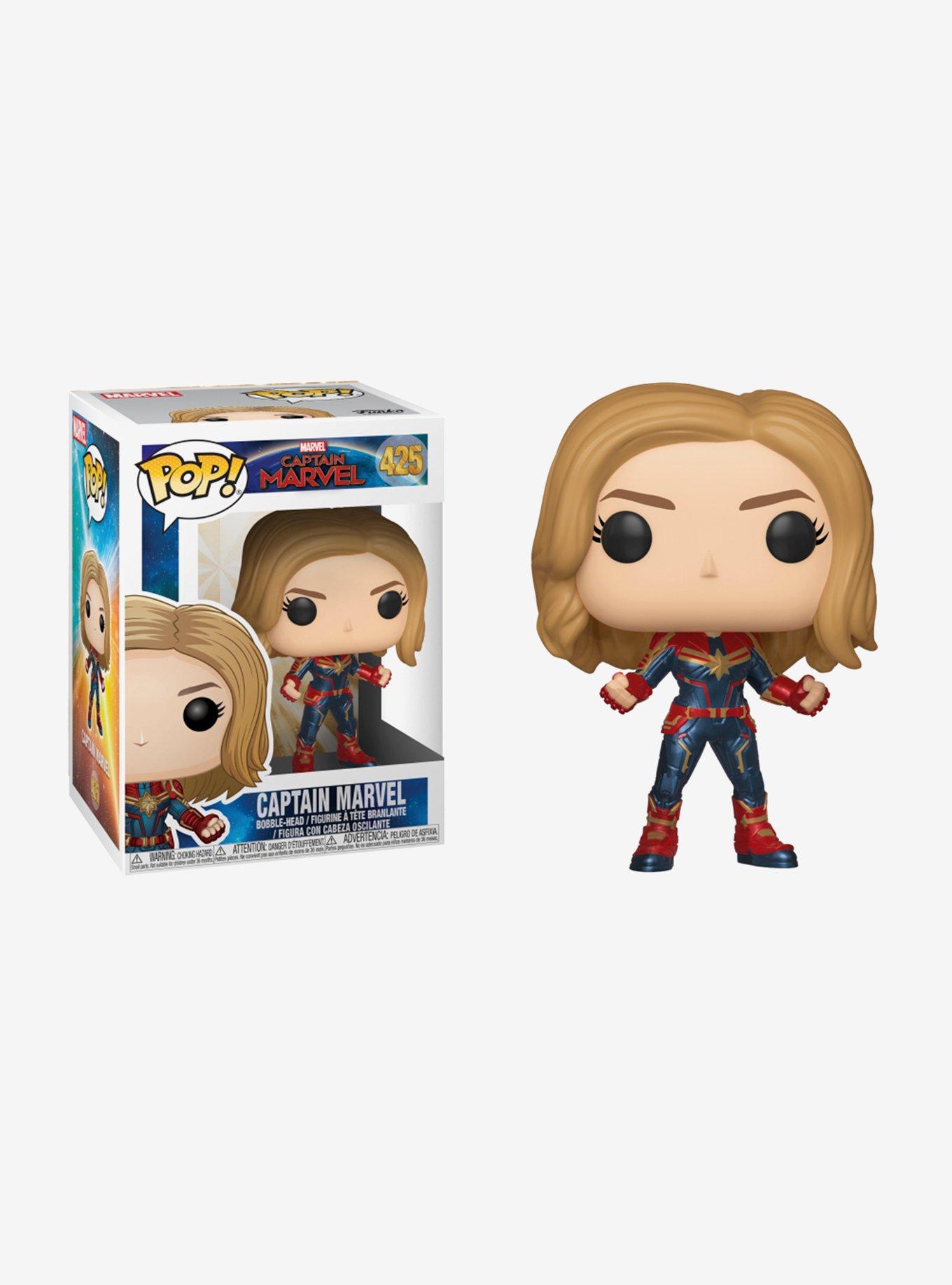 Funko Marvel Captain Marvel Pop! Movies Captain Marvel Vinyl Bobble ...