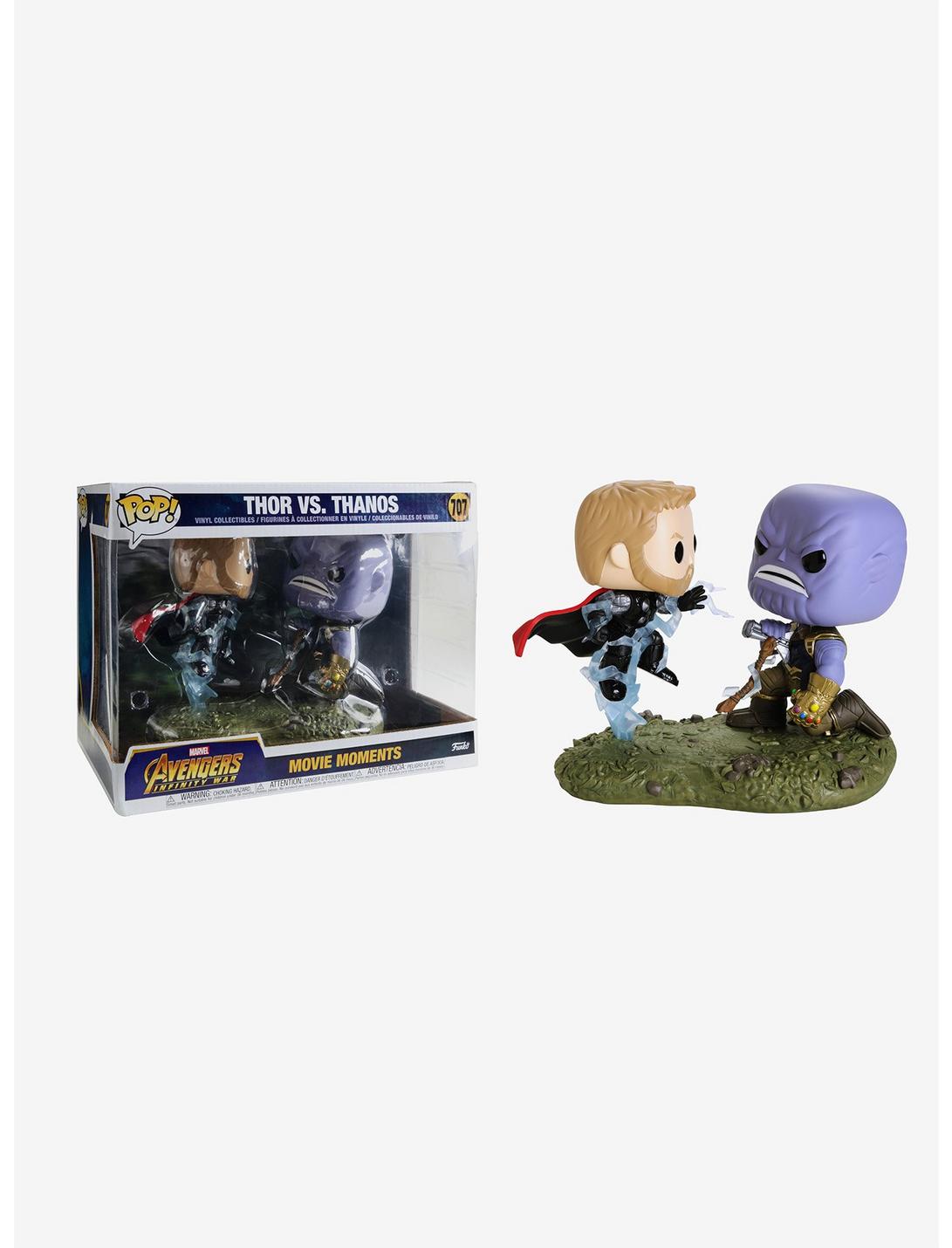 Funko Marvel Avengers: Infinity War Pop! Movie Moments Thor Vs. Thanos Vinyl Bobble-Head Set, , hi-res