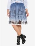 Her Universe Disney Alice In Wonderland Clock Skirt Plus Size, BLUE, hi-res